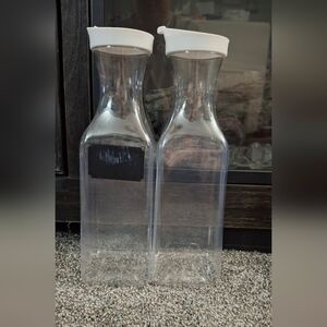 50oz Plastic Reusable Drink Carafe set of 2